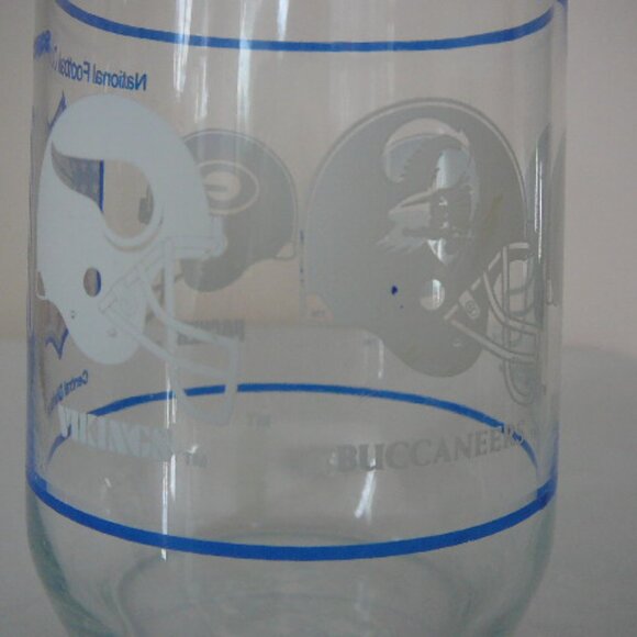 NFL Football Conference Central Division 12oz Drinking Glass Vikings,Lions,Bears - Picture 2 of 5